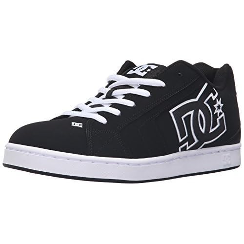 DC Men's NET Shoe, Black/Black/White, 9 D US