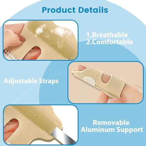 Finger Splints, Finger Brace for Trigger Finger - Broken Finger - Arthritis - Straightening - Support for Index - Middle - Ring