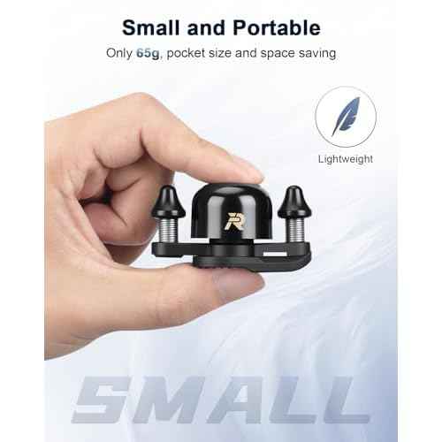 Bike Bells for Adults Max 100dB, Portable Copper Case Bicycle Bell Fits 22.2-31.8mm Road Bike Handlebars, Loud Crisp Clear Sound Bike Horn for Adults, Waterproof & Durable