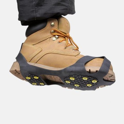 Ice Grips Traction Cleats for Shoes - Durable Slip-On with 10 Steel Studs, Extra Studs Included