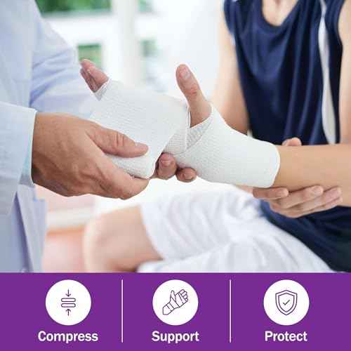 Conforming Stretch Gauze Rolls 3 Inch - Pack of 12 White Sterile Gauze Wrap for Wounds - Good for Sprained Ankles, Wrists, and More