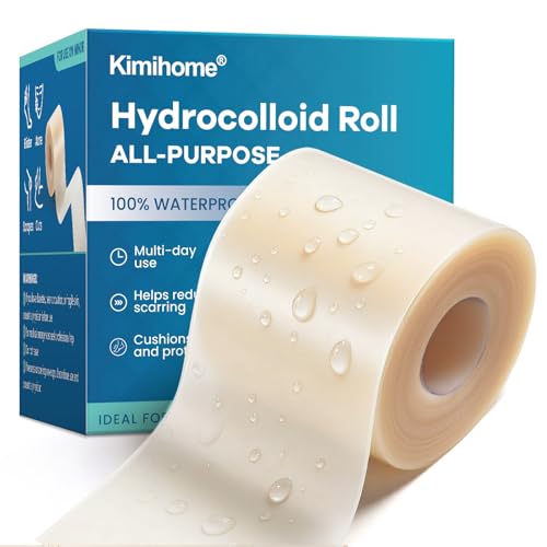 Hydrocolloid Roll Gel Bandages - 2.56in*16.4ft Hydrocolloid Bandages Patch with Self-Adhesive - Cut-to-Size, Ultra Absorbent Tape for Blister, Acne Care - First Aid Kit Travel Essential