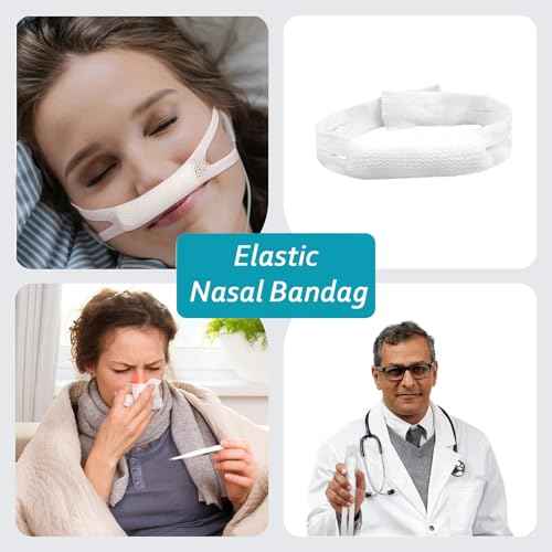 Elastic Nasal Bandage, External Nasal Bandage Elastic Bandage for use After Nasal Surgery Dressing Rack with high Nasal Absorption Capacity (10 Pieces)