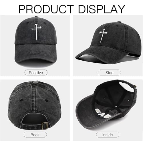 Christan Jesus Cross Baseball Cap Embroidered Dad Hat