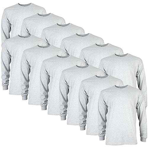 Gildan Adult Ultra Cotton Long Sleeve T-Shirt, Style G2400, Multipack