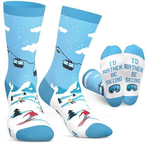 FOURSTUFF Ski, Cycling, Basketball, Golf, Pickleball, Softball, Volleyball, Wrestling, Soccer - Sports Socks for Women Men