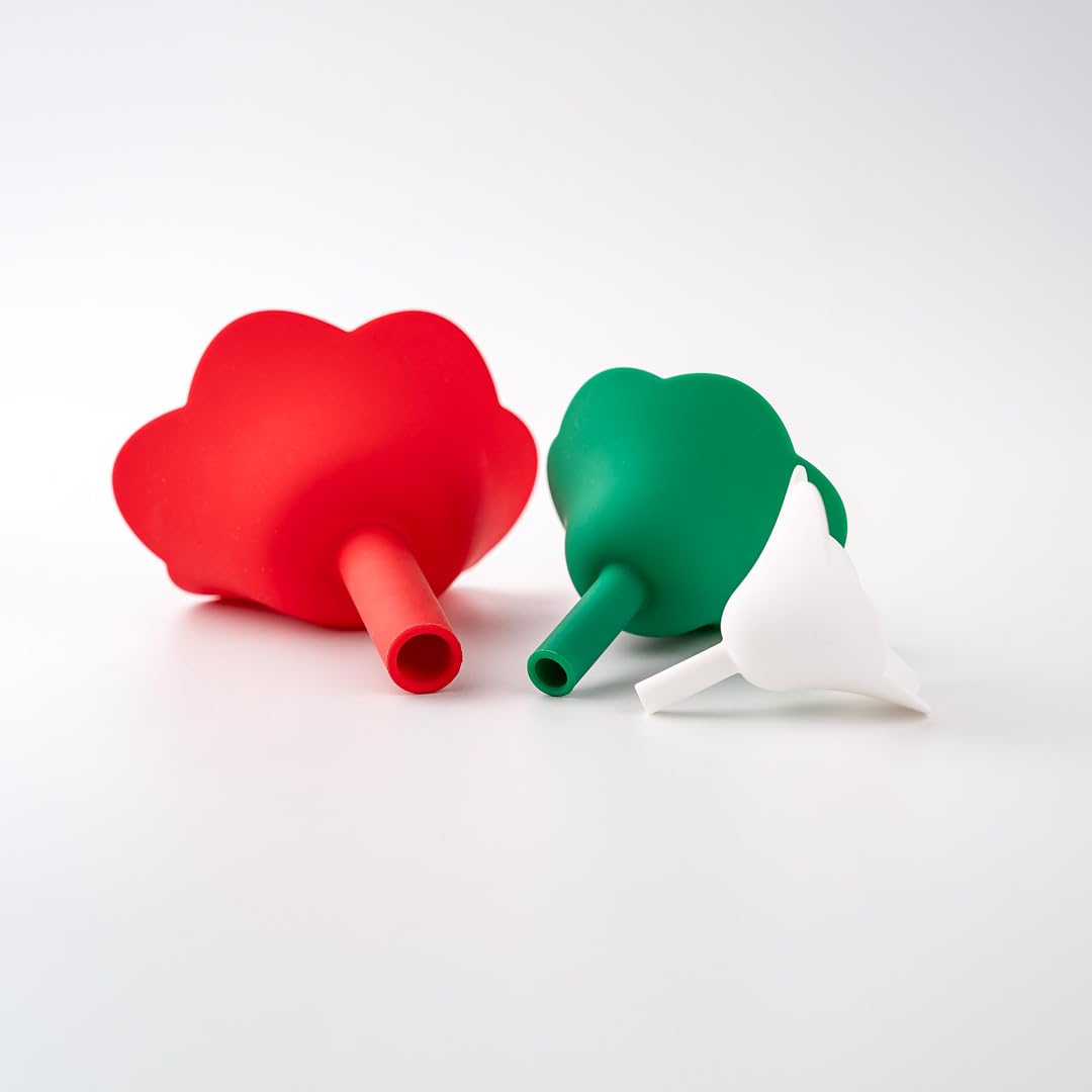 Shaped Funnel Set by [Brand Name] - 3-Piece Kitchen Funnel for Easy Liquid Pouring & Dispensing