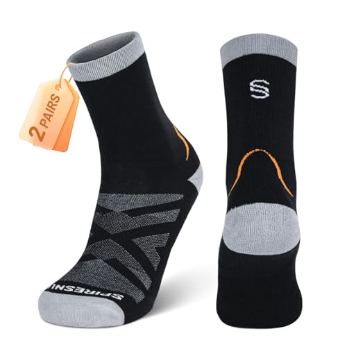 Hiking Socks 2-Pack - Moisture-Wicking & Anti-Blister for Men & Women | Quick-Dry, 3D Arch Support, Odor Control