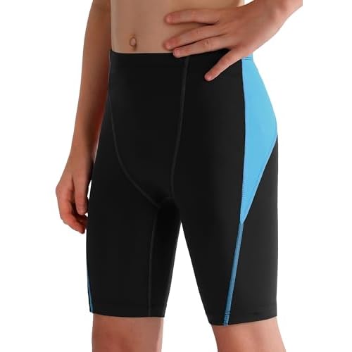 Boys Swim Jammers - Youth Competitive Swim Racing Team Swimming Shorts Swimsuit Trunks Bathing Suit Quick Dry UPF 50+