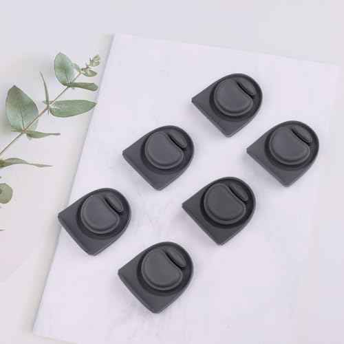 Joshey 6 Pack Rubber Seal Replacement Stopper, Compatible with Owala Freesip 24 Oz Bottle Spout Lid-Silicone Gasket Replacement Parts(Gray)