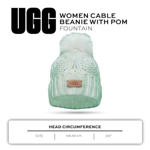 UGG womens Cable Beanie With Pom