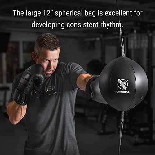 Hayabusa Double Ended Bag Classic Sphere - Black, 12 Inches