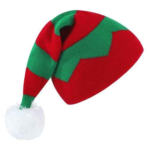 Century Star Christmas Hat Santa Hat Unisex Velvet Holiday Hat Xmas Unisex Classic Santa Hat for New Year Party
