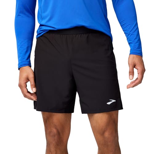 Brooks Men's Journey 7" 2-in-1 Short, Running Shorts, Supportive Boxer Liner, Secure Storage & Adjustable Fit
