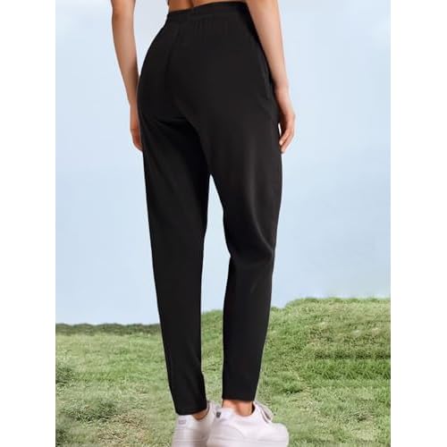 Women's Outdoor Hiking Pants Lightweight Breathable Quick Dry Stretchy Running Athletic Pants with Zipper Pocket