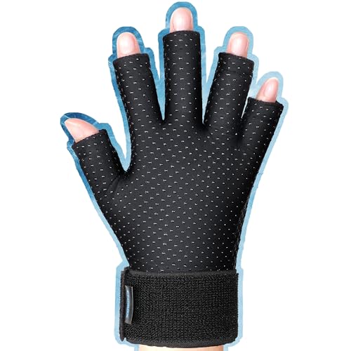 Hand Ice Pack Glove for Arthritis Pain Relief,Hot & Cold Therapy Fingers Arthritis Compression Ice Pack Wrap Adjustable Gel Wrist Ice Pack for Carpal Tunnel,Swelling,Tendinitis(1pcs Medium)