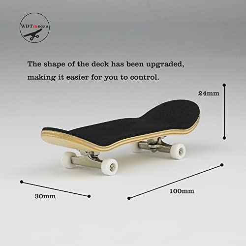 Wood Finger Skateboard Professional Fingerboards Wheels with Bearings Mini Fingerboard Finger Toy for Adults and Kids