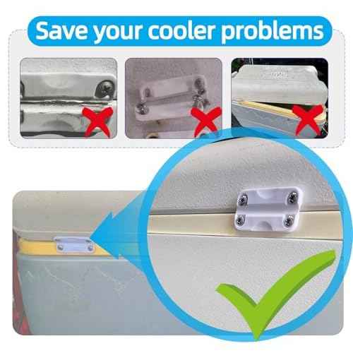 Cooler Replacement Plastic Hinges and Screws for Igloo,High Intensity Cooler Replacement Plastic Hinges,24012 Refrigerator Plastic Hinges