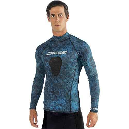 Cressi Camouflage Rash Guard for Scuba Diving Videomakers and Spearfishing - Crew-Neck- get the Hunter equipment