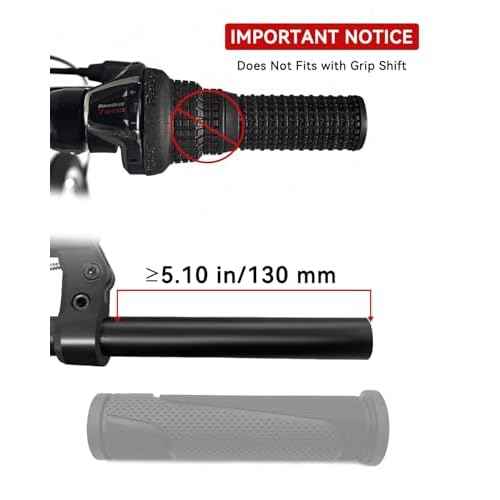 Bike Handlebar Grips, Replacement Bicycle Grips, Bike Handle Bar Wraps for Mountain, MTB, BMX, Beach Cruiser, Kids Bikes, Soft Non-Slip-Rubber Hand Grip Comfortable Ergonomic