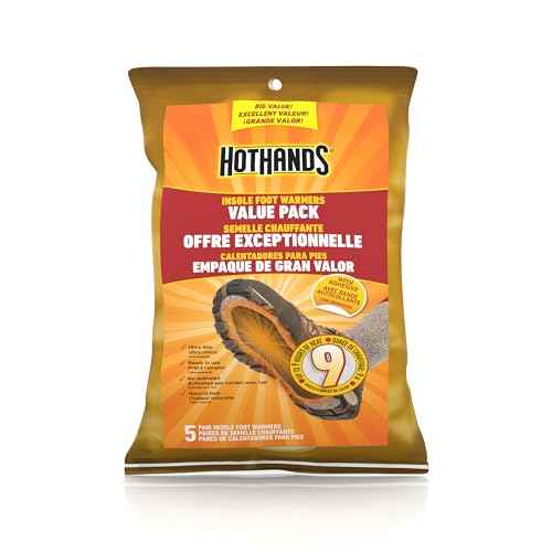 Insole Foot Warmers with Adhesive Value Pack (5-Pairs)