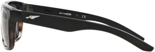 ARNETTE AN4217 Sunglasses - Matte Black Fade to Grey, 57mm Dark Grey Lens