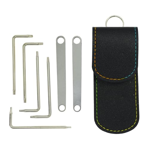 Handy 7Pack Mutitool Wrench Kit for L-eatherman Multi-Tools,Ideal for muti-tool maintenance Knurled Nut Wrenches Wide Compatibility with wave Rebar, Bond, PST, Charge+,Surge (Wrenches Kit)