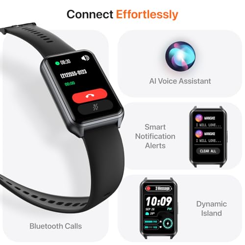 Smart Watch Fitness Tracker with Make Call 24/7 Heart Rate Blood Pressure Sleep Monitor, 100+ Sports Modes, Calorie Step Counter for Walking, IP68 Waterproof, Smart Watches for Women Men