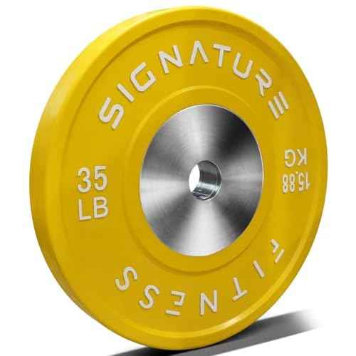 Fitvids 2" Olympic Competition Bumper Plate with Steel Hub for Strength Training and Powerlifting - Minimal Bounce