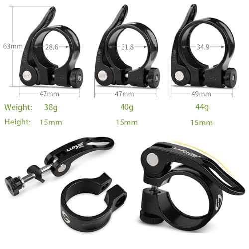 Bike Seat Post Clamp Quick Release Aluminium Alloy Bicycle Seat Clamp Collar 28.6mm 31.8mm 34.9mm
