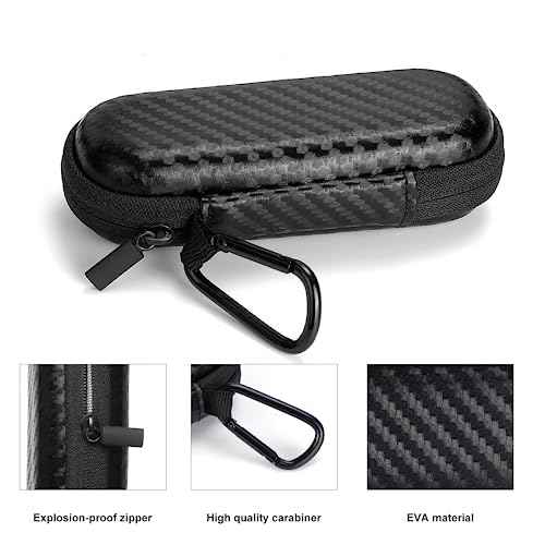 Case for Kardiamobile EKG Monitor, Compatible with Kardiamobile EKG Heart Monitor, Hard Travel Box for Alivecor Kardia Mobile 6L, Pill Box and Carabiner Clip Included