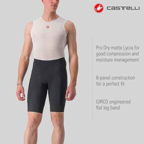 CASTELLI Men¡¯s Entrata 2 Short for Road and Gravel Biking I Cycling
