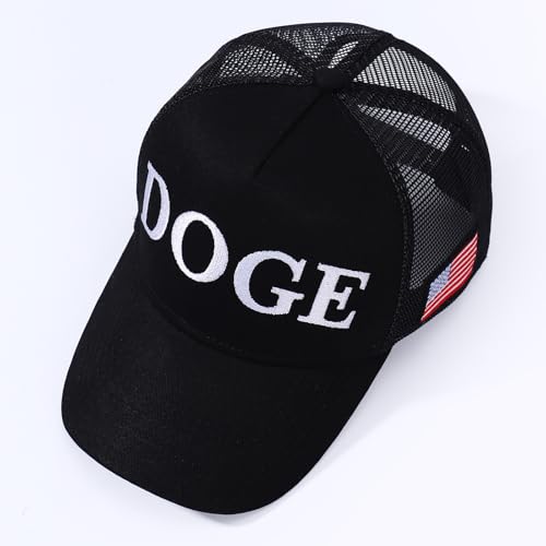 Doge Hat Elon Musk Inspired Embroidered Dad Cap- Government Efficiency Embroidered Baseball Hat, Adjustable Cotton Cap