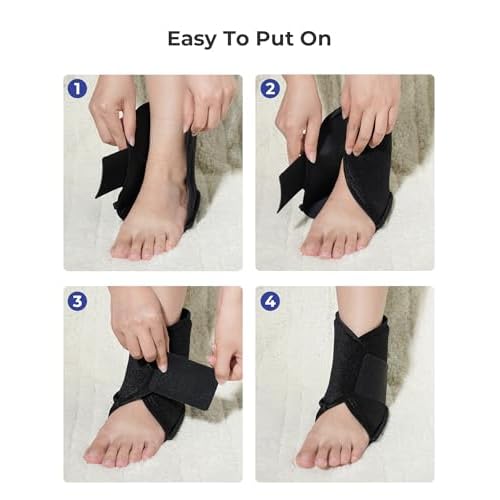 Koonie Ankle Ice Pack Wrap for Swelling, Plantar Fasciitis, Planters Facetious Relief, Reusable Ankle Brace Ice Pack, Cold Therapy Sock Compression for Achilles Tendonitis, Sore Feet, Foot & Heel