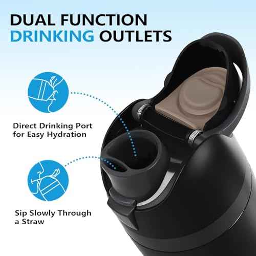 Replacement Lid for Owala Freesip, One Button Water Bottle Top Lid Compatible with Owala Cup 16oz 24oz 32oz 40oz, BPA-Free Leakproof Replacement Accessory for Owala Freesip