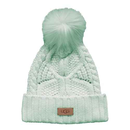 UGG womens Cable Beanie With Pom