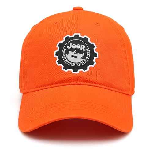 Jeep Hat Performance Parts Gear Logo Heavy Twill Baseball Cap