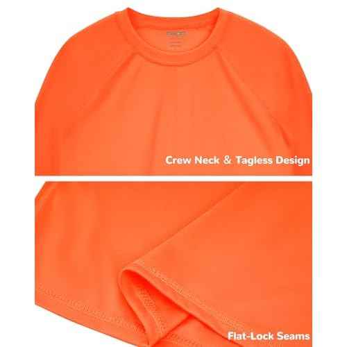 Boys Rash Guard Long Sleeve UPF 50+ Kids Swim Shirts Youth Quick Dry Sun Water Shirt for Fishing