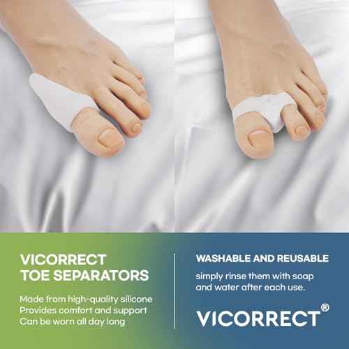 Adjustable Bunion Corrector for Women and Men: Orthopedic Bunion Splint Pain Relief for Day/Night Support (2PC) (Black-1)