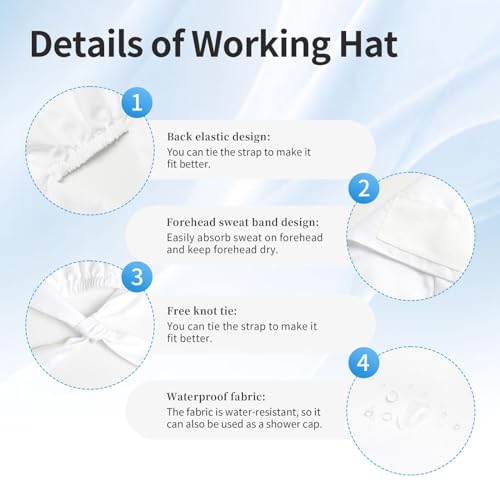 LGBT Pride Transgender Pride Breathable Scrub Hat for Nurses & Doctors Adjustable Working Cap with Moisture-Wicking Fabric