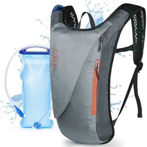 Hydration Pack with 3L PEVA Water Bladder - Lightweight Hydration Backpack for MTB Cycling, Hiking, Running - Women & Men - 10L Capacity