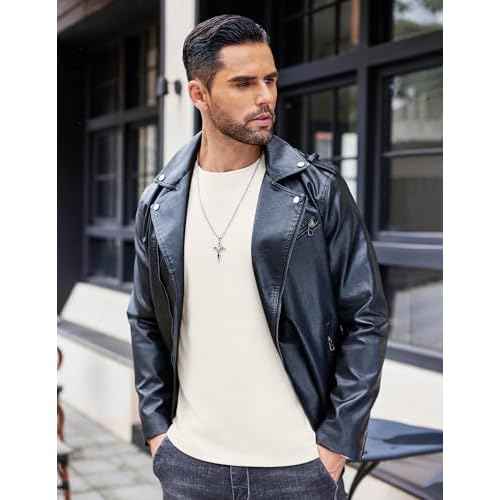 Ekouaer Mens Long Sleeve Shirts Crew Neck Fleece Thermal Undershirts Midweight Sweatshirts Soft Base Layer Pullover Tee Tops
