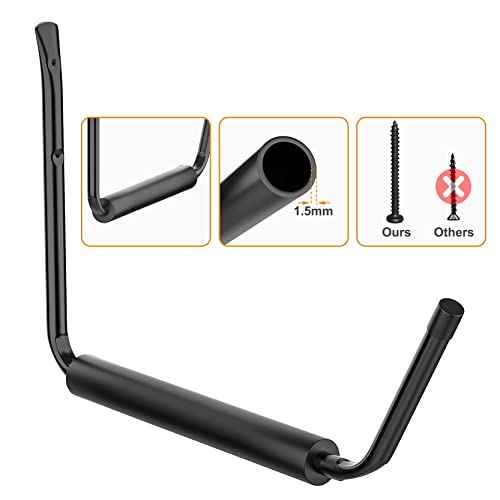 WALMANN Lightweight Kayak Storage Rack, Wall Mount Kayak Hooks for Garage Utility Storage Hangers for Canoe, Surfboard, Skiis, Snowboard, Paddle Board, Ladders
