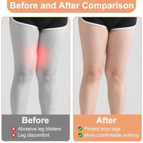 2025 New Transparent Anti-Friction Thigh Patches for Women, 12 Pack Invisible Inner Thigh Guards, Chafing Prevention Waterproof, Sweatproof & Breathable for Comfortable Movement Yellow