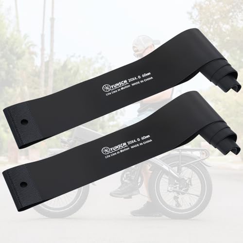 YunSCM 2-Pcs 20 x 4 Fat E-Bike Rim Strips Nylon Rim Tape Tire Liners Compatible with 20x4.0 E-Bike Electric Bike, Mountian Bicycle Bike Fat Tires