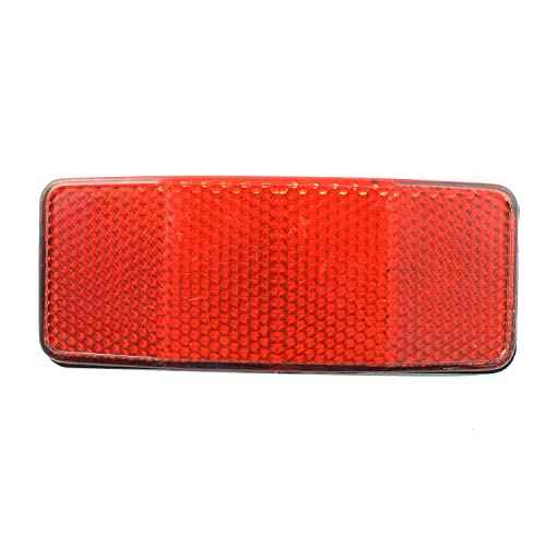 Bicycle Rear Rack Reflector Single Peg Mount Red Front Reflective Rear Warning Light Bicycle Accessories Bicycle Reflector Tail Light Plastic Housing Reflective Accessories