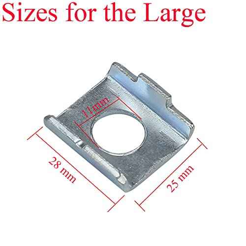 8 Pack Training Wheels Vertical Bracket for Children's Bicycle Stabiliser Support Bar Rod Locating Mount Plate Gasket 23mm+25mm Universal for Kids Bike Auxiliary Rubber Flash Mute Wheel