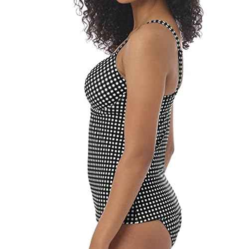 Freya Womens Check in Uw Plunge Tankini Top