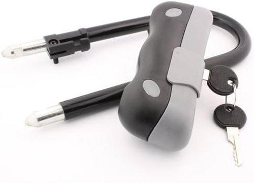 Heavy Duty 14mm U Lock for Bikes - Anti-Theft Bicycle Lock with Mount & 2 Keys