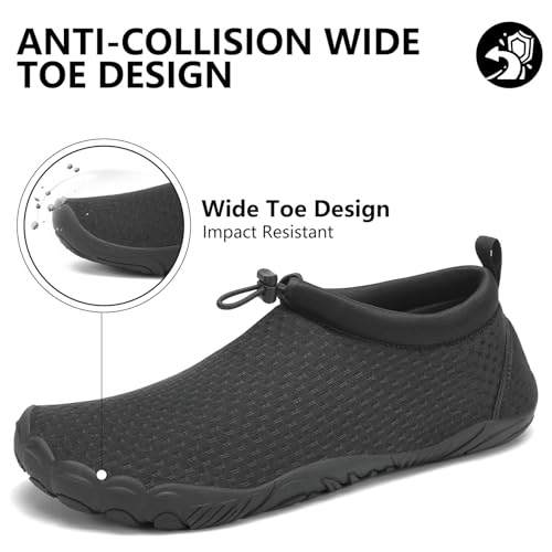 Mishansha Womens Barefoot Water Shoes Wide Toe Box Swim Shoes Quick Dry Non Slip